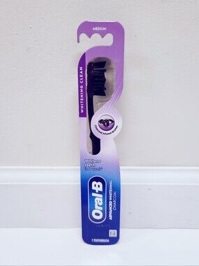 🍭7/$15 Oral-B Charcoal Whitening Toothbrush Medium Bristle